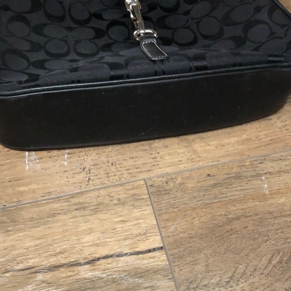 Black Coach Monogram Shoulder Bag - Picture 7 of 10